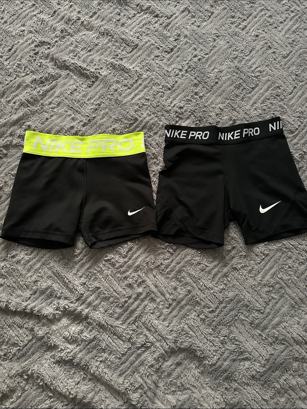 Nike Pro athletic cheer gym shorts stretch Youth S/M